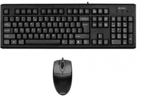 A4 Tech KM72620 Q Klavye USB Siyah Set