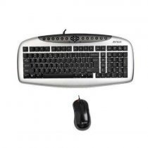 A4 Tech KB-2150D Klavye + Optik Mouse Set USB Siyah