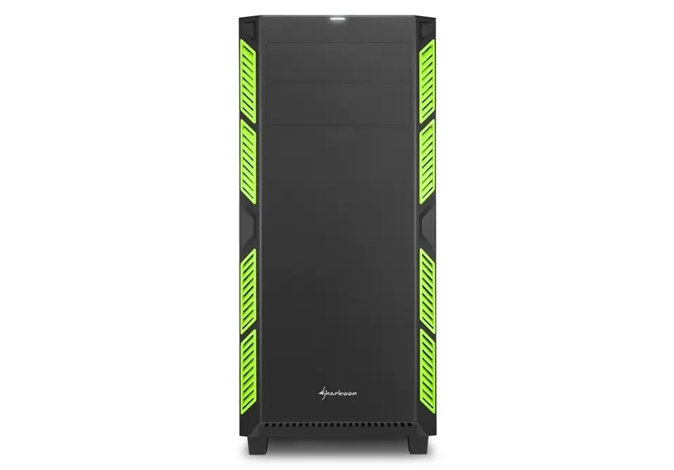 Sharkoon AI7000Y Silent Serisi Yeşil ATX Mid Tower Kasa