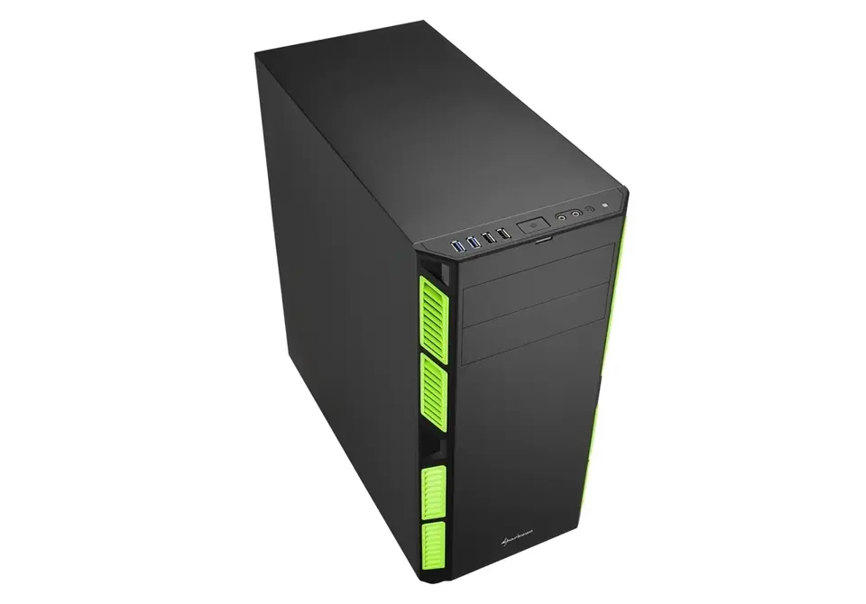Sharkoon AI7000Y Silent Serisi Yeşil ATX Mid Tower Kasa