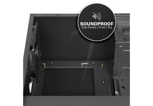 Sharkoon AI7000Y Silent Serisi Yeşil ATX Mid Tower Kasa