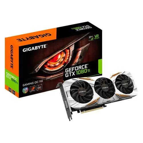 Gigabyte GV-N108TGaming OC-11G GTX 1080 Ti 11GB 352Bit GDDR5X DX12 Gaming Ekran Kartı