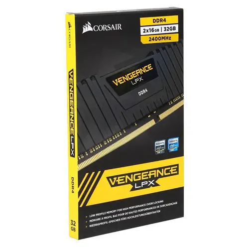 Corsair Vengeance LPX 32GB (2x16GB) DDR4 2400MHz CL14 Dual Kit Siyah Ram - CMK32GX4M2A2400C14