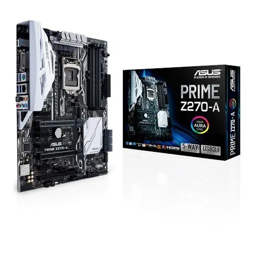 Asus Prime Z270-A Intel Z270 Soket 1151 DDR4 3866(O.C)MHz ATX Gaming(Oyuncu) Anakart