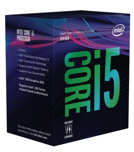 Intel Core i5-8500 3.0GHz 9MB Soket 1151 İşlemci (Fanlı)