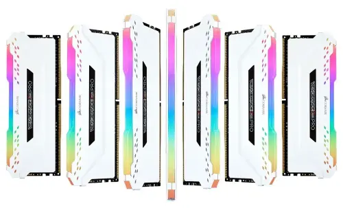 Corsair  Vengeance RGB Pro 16GB (2x8GB) DDR4 2666MHz C16 Beyaz Ram - CMW16GX4M2A2666C16W