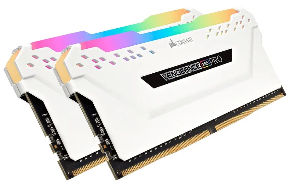 Corsair  Vengeance RGB Pro 16GB (2x8GB) DDR4 2666MHz C16 Beyaz Ram - CMW16GX4M2A2666C16W