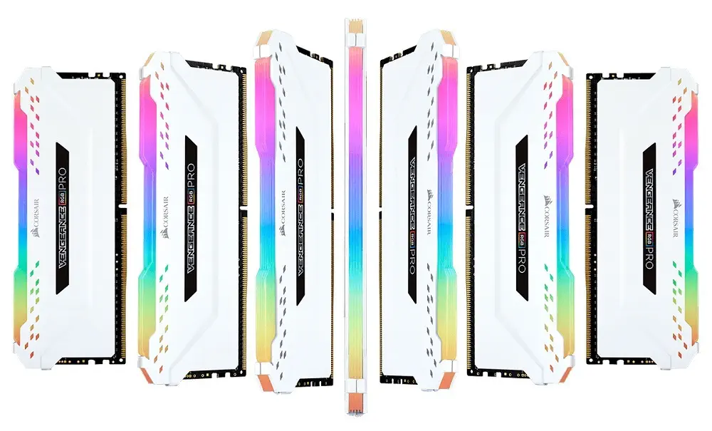 Corsair  Vengeance RGB Pro 16GB (2x8GB) DDR4 3200MHz C16 Beyaz Ram - CMW16GX4M2C3200C16W