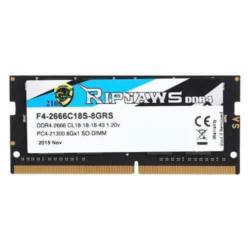G Skill Ripjaws F4 2666C18S 8GRS 8GB 1x8GB DDR4 2666MHz CL18 SO DIMM Incehesap