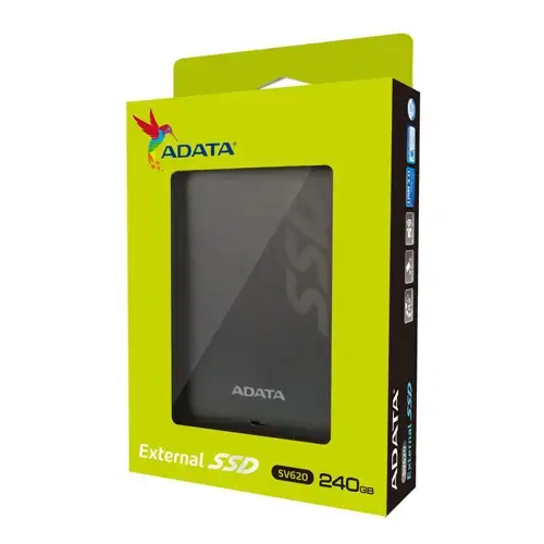 AData ASV620-240GU3-CTI 240GB 410MB/410MB/s USB 3.0 Titanyum Taşınabilir SSD Disk