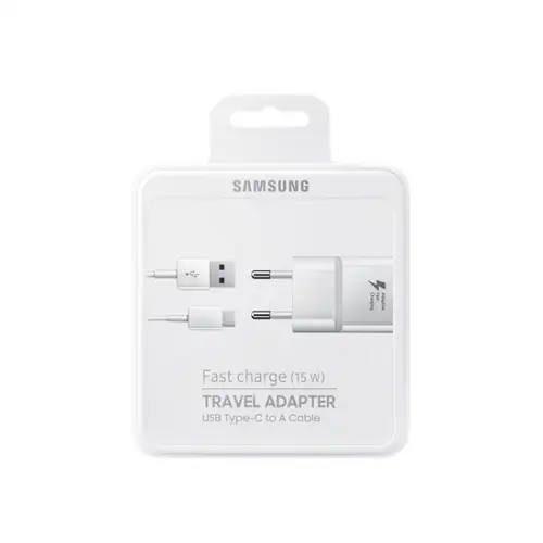 Samsung C-Type TA20 Hızlı Beyaz Seyahat Şarjı - 2 Yıl Gen-Pa Garantili