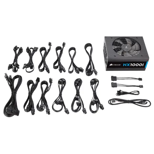 Corsair CP-9020074-EU HXi Serisi HX1000i High-Performance 1000W 80+ Platinum Tam Modüler PSU