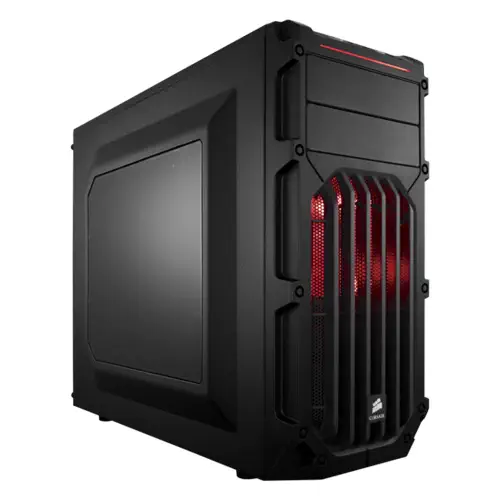 Corsair CC-9011052-650VS Carbide Serisi SPEC-03 Red LED Mid-Tower Siyah Gaming Kasa + VS Serisi VS650 650W 80Plus PSU (CC-9011052-WW + CP-9020051-EU)