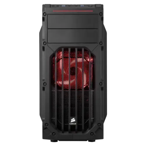 Corsair CC-9011052-650VS Carbide Serisi SPEC-03 Red LED Mid-Tower Siyah Gaming Kasa + VS Serisi VS650 650W 80Plus PSU (CC-9011052-WW + CP-9020051-EU)