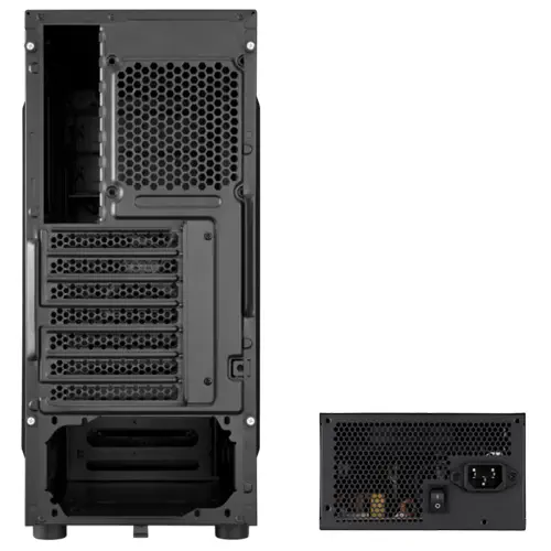 Corsair CC-9011050-550VS Carbide Serisi SPEC-01 Red LED Mid-Tower Siyah Gaming Kasa + VS Serisi VS550 550W 80Plus PSU (CC-9011050-WW + CP-9020050-EU)
