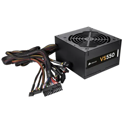 Corsair CC-9011050-550VS Carbide Serisi SPEC-01 Red LED Mid-Tower Siyah Gaming Kasa + VS Serisi VS550 550W 80Plus PSU (CC-9011050-WW + CP-9020050-EU)