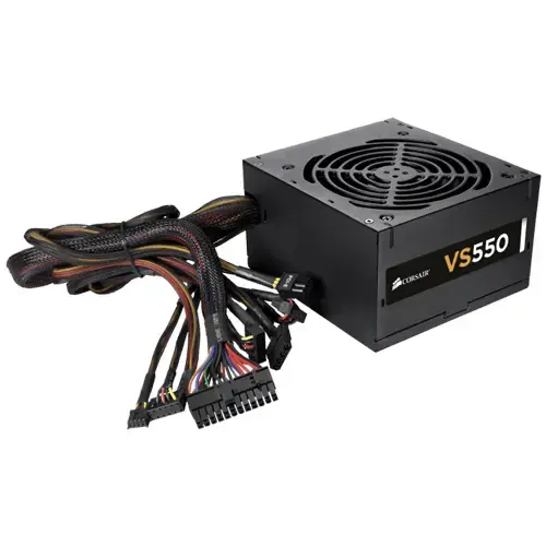 Corsair CC-9011050-550VS Carbide Serisi SPEC-01 Red LED Mid-Tower Siyah Gaming Kasa + VS Serisi VS550 550W 80Plus PSU (CC-9011050-WW + CP-9020050-EU)
