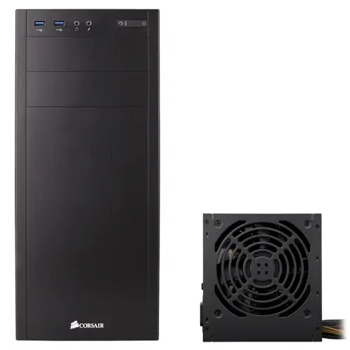 Corsair CC-9011075-550VS Carbide Serisi 100R Mid-Tower Siyah Kasa + VS Serisi VS550 550W 80Plus PSU (CC-9011075-WW + CP-9020050-EU)