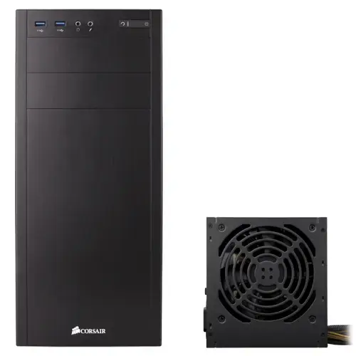 Corsair CC-9011075-550VS Carbide Serisi 100R Mid-Tower Siyah Kasa + VS Serisi VS550 550W 80Plus PSU (CC-9011075-WW + CP-9020050-EU)