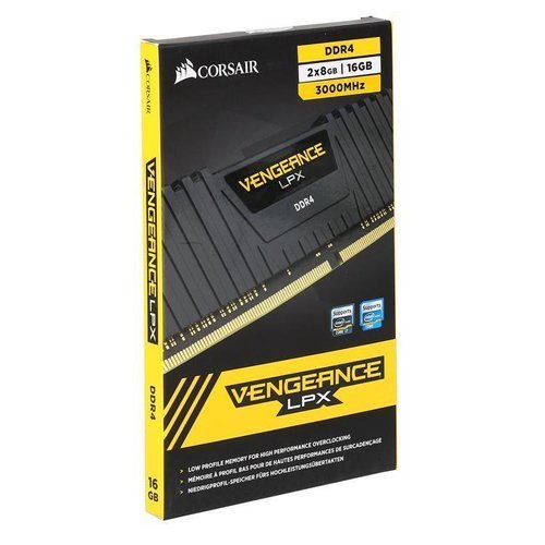 Corsair Vengeance LPX CMK16GX4M2B3000C15 16GB (2x8GB) DDR4 DRAM 3000MHz ...