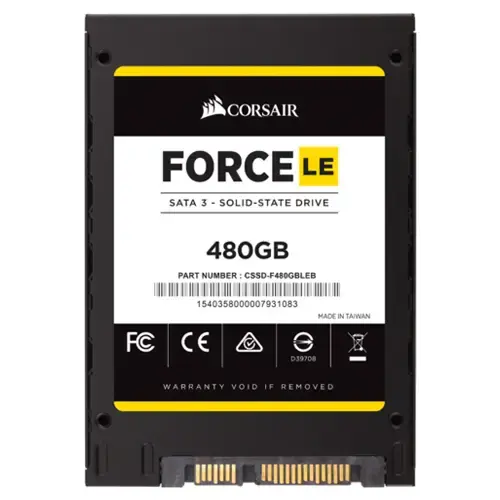 Corsair Force Serisi LE 480GB 560MB-530MB/s 2.5” SATA3 SSD Disk (CSSD-F480GBLEB)