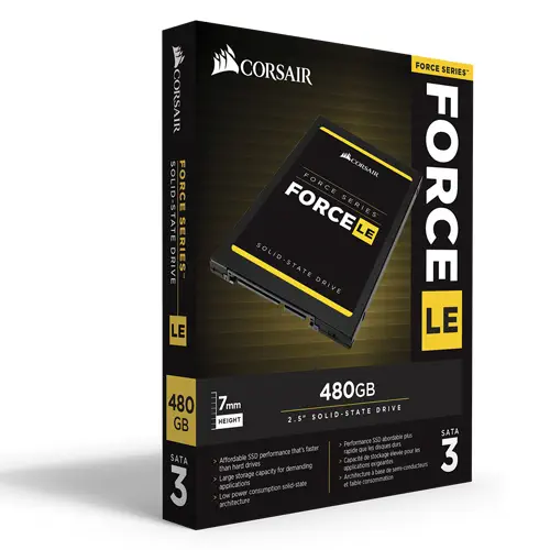 Corsair Force Serisi LE 480GB 560MB-530MB/s 2.5” SATA3 SSD Disk (CSSD-F480GBLEB)