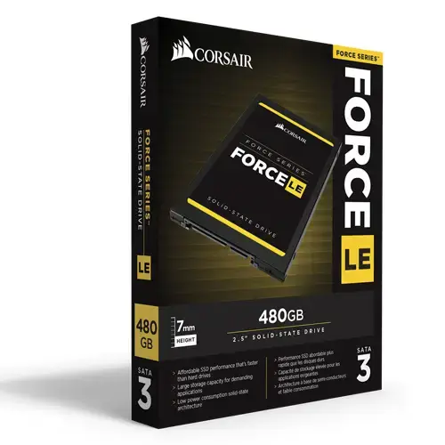 Corsair Force Serisi LE 480GB 560MB-530MB/s 2.5” SATA3 SSD Disk (CSSD-F480GBLEB)