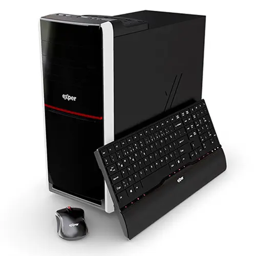 Exper Active DEX362 Intel Core i3-6098P 3.60GHz 4GB DDR4 1TB 1GB AMD Radeon R5 220 Win10 Masaüstü Bilgisayar