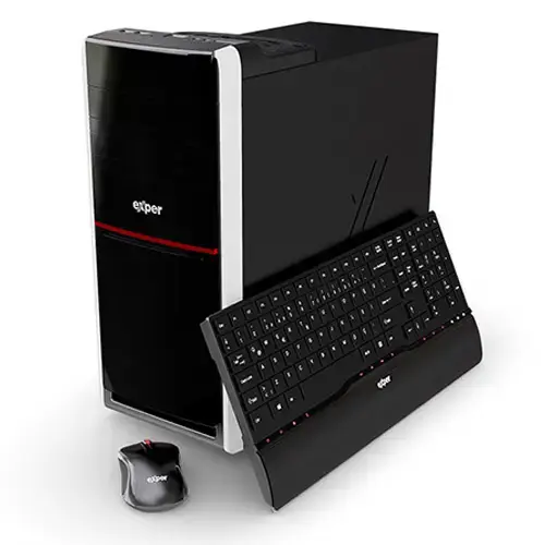 Exper Active DEX362 Intel Core i3-6098P 3.60GHz 4GB DDR4 1TB 1GB AMD Radeon R5 220 Win10 Masaüstü Bilgisayar