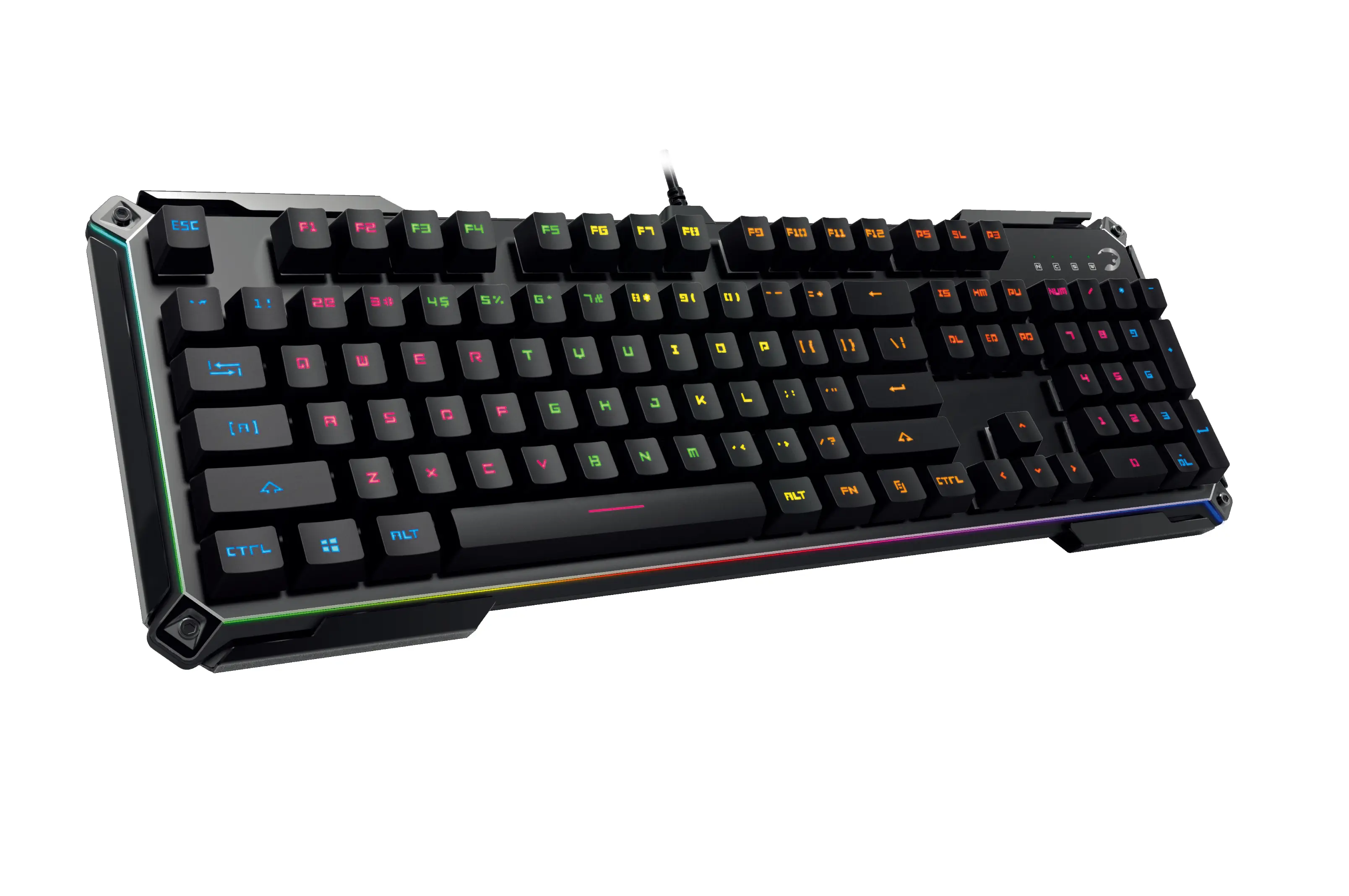 GamePower Mirana Mekanik Rainbow Red Switch USB Gaming Klavye