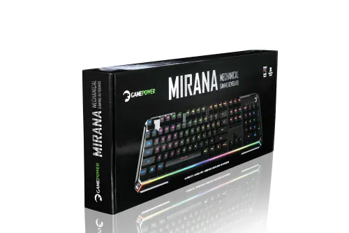 GamePower Mirana Mekanik Rainbow Red Switch USB Gaming Klavye