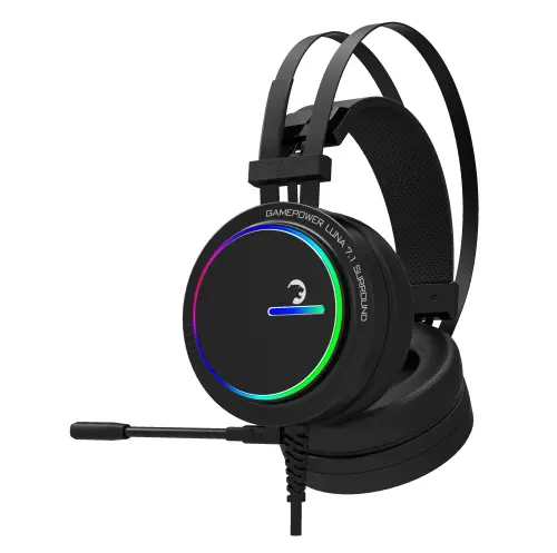 GamePower Luna Siyah 7.1 Surround RGB LED Gaming Kulaklık