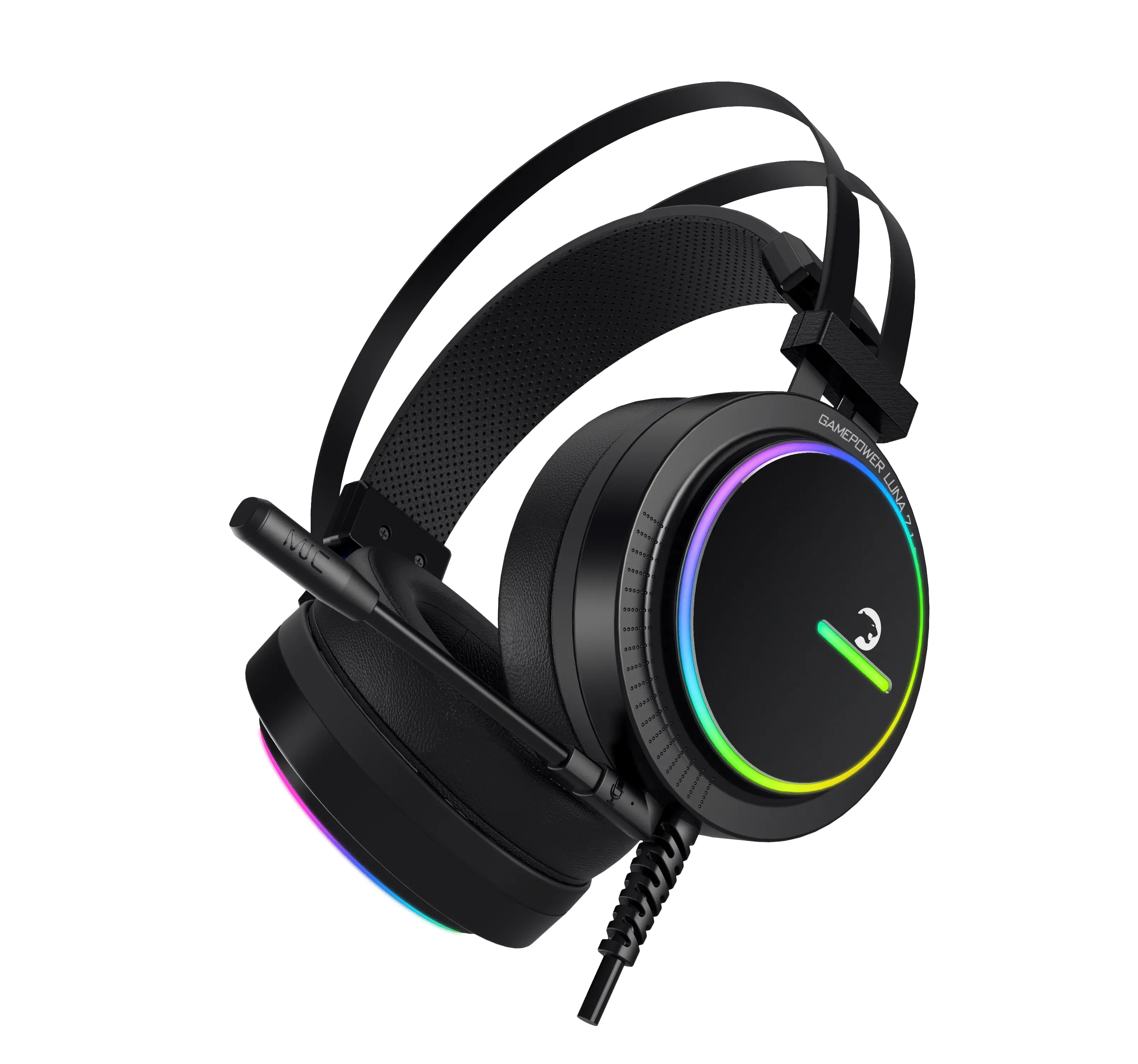 GamePower Luna Siyah 7.1 Surround RGB LED Gaming Kulaklık