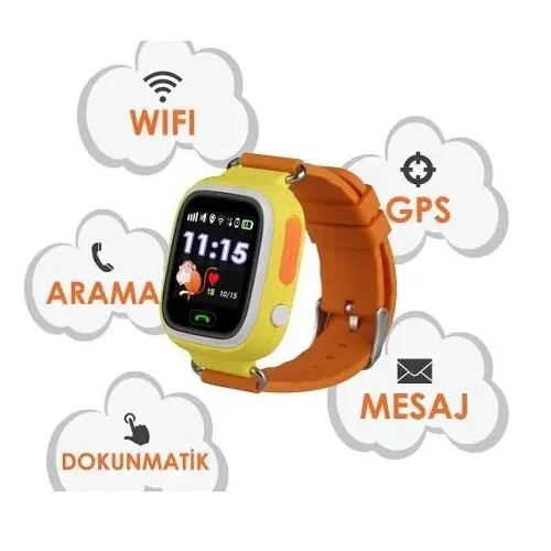 Sentar V80 TD-02 GPS-Telefon ve Wi-Fi Pembe Akıllı Çocuk Takip Saati - Birebir Değişimli,  2 Yıl İthalatçı Firma Ritzy Garantili