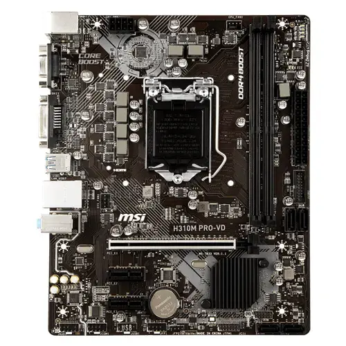 MSI H310M PRO-VD Intel H310 Soket 1151 DDR4 2666MHz mATX Anakart