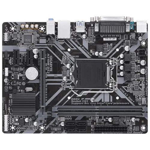 Gigabyte H310M DS2 Intel H310 Soket 1151 DDR4 2666MHz mATX Gaming(Oyuncu) Anakart