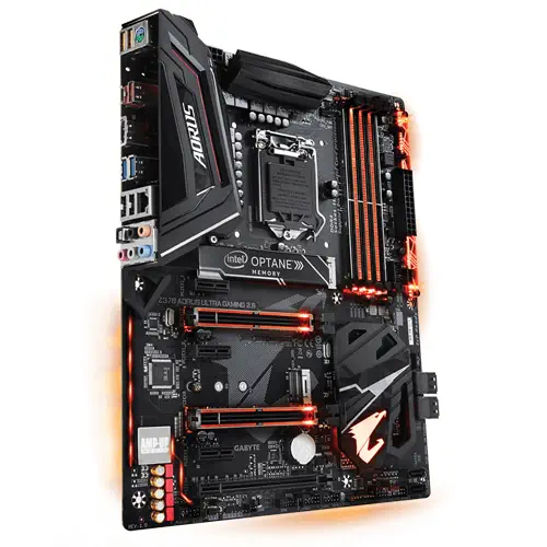 Gigabyte Z370 Aorus Ultra Gaming 2.0-OP Intel Optane Intel Z370 Soket 1151 DDR4 4000(OC)MHz ATX Gaming (Oyuncu) Anakart