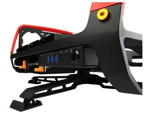 In-Win X-Frame Open Air Full Tower Kasa Red (SI-1065W Dâhili PSU) 