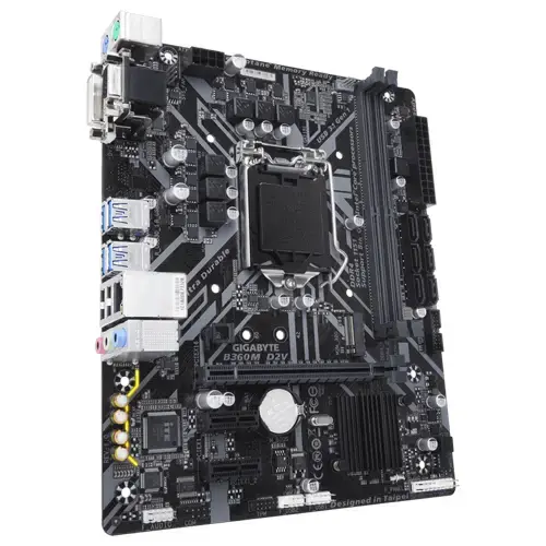 Gigabyte B360M D2V Intel B360 Soket 1151 DDR4 2666MHz mATX Gaming Anakart