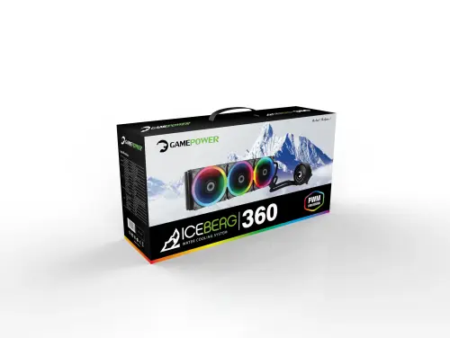 GamePower Iceberg 360 RGB Cpu Sıvı Soğutma 360mm Ryzen Uyumlu