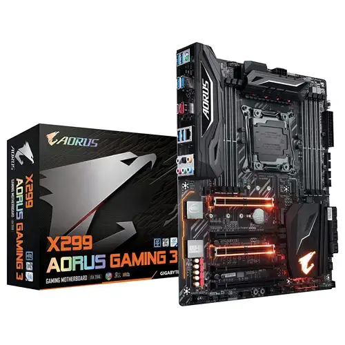 Gigabyte X299 Aorus Gaming 3 Intel X299 Express Soket 2066 DDR4 4400(O.C.)MHz ATX Gaming(Oyuncu) Anakart