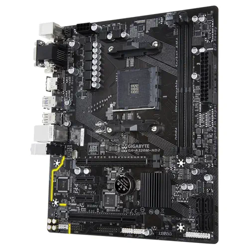 Gigabyte GA-A320M-HD2 AMD A320 Soket AM4 DDR4 3200(OC)MHz mATX Gaming Anakart