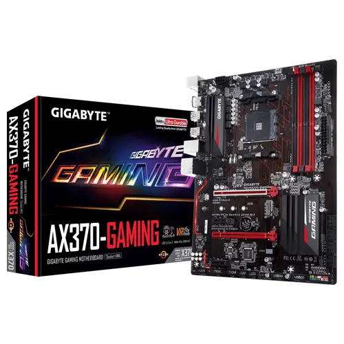 Gigabyte GA-AX370-Gaming AMD X370 Soket AM4 DDR4 3200(O.C.)MHz ATX Gaming(Oyuncu) Anakart
