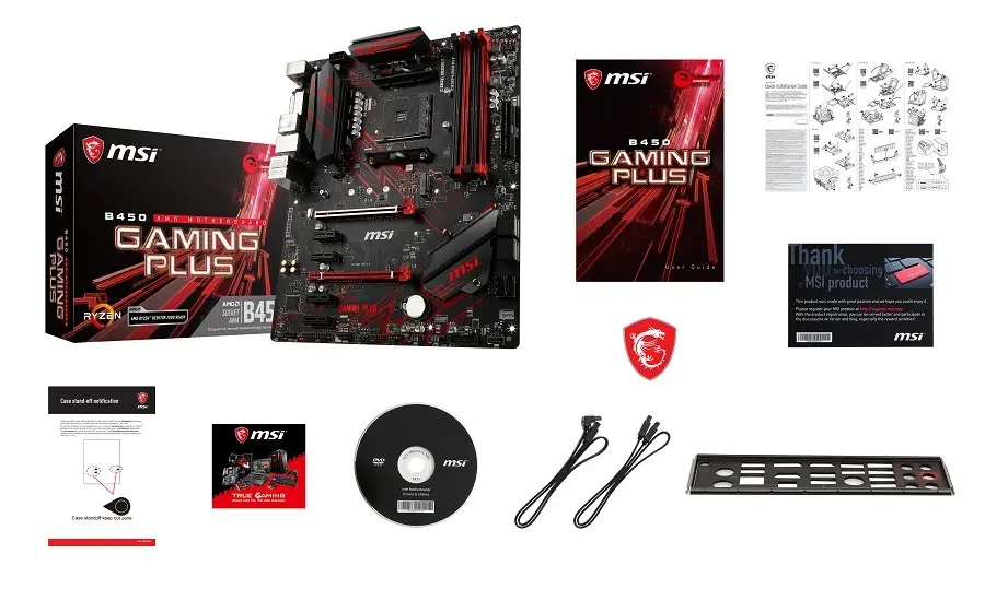 MSI B450 Gaming Plus AMD B450 Soket AM4 DDR4 3466(OC)MHz ATX Gaming Anakart