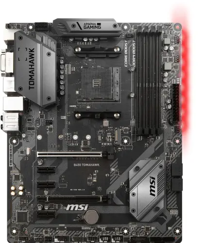 MSI B450 Tomahawk AMD B450 Soket AM4 DDR4 2667Mhz ATX Gaming Anakart