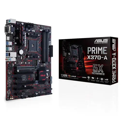 Asus Prime X370-A AMD X370 Soket AM4 DDR4 3200(O.C.)MHz ATX Gaming(Oyuncu) Anakart