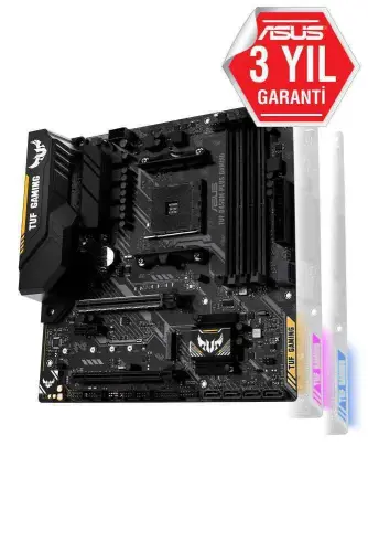 Asus TUF B450M-Plus Gaming AMD B450 Soket AM4 DDR4 4400(OC)MHz mATX Gaming Anakart