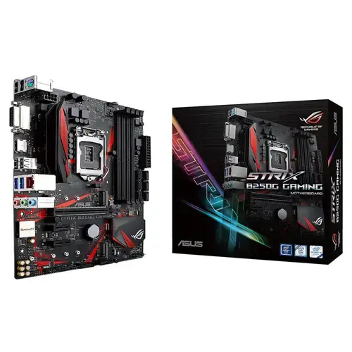 Asus Rog Strix B250G Gaming Intel B250 Soket 1151 DDR4 2400MHz mATX Gaming(Oyuncu) Anakart