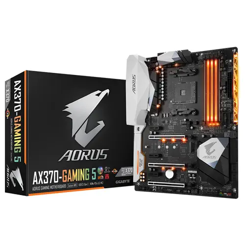 Gigabyte Aorus GA-AX370-Gaming 5 AMD X370 Soket AM4 DDR4 3200(O.C.)MHz ATX Gaming Anakart