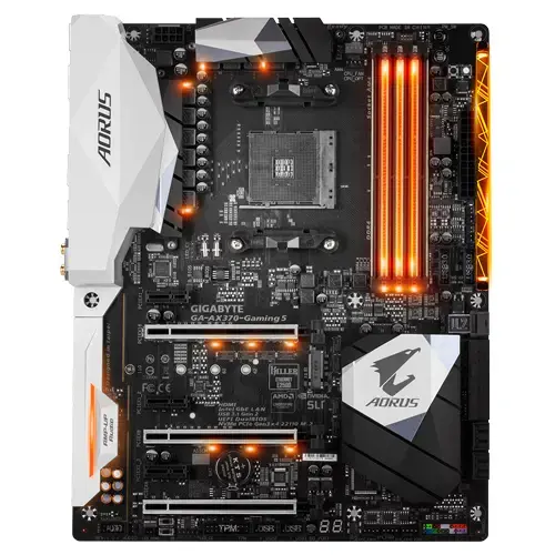 Gigabyte Aorus GA-AX370-Gaming 5 AMD X370 Soket AM4 DDR4 3200(O.C.)MHz ATX Gaming Anakart